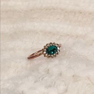 Dainty emerald ring
